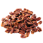Cluster of smokey maple pecans sustainable snacks